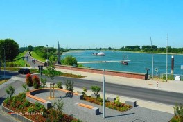 Hotel met uitzicht op de Rijn in Duitsland
